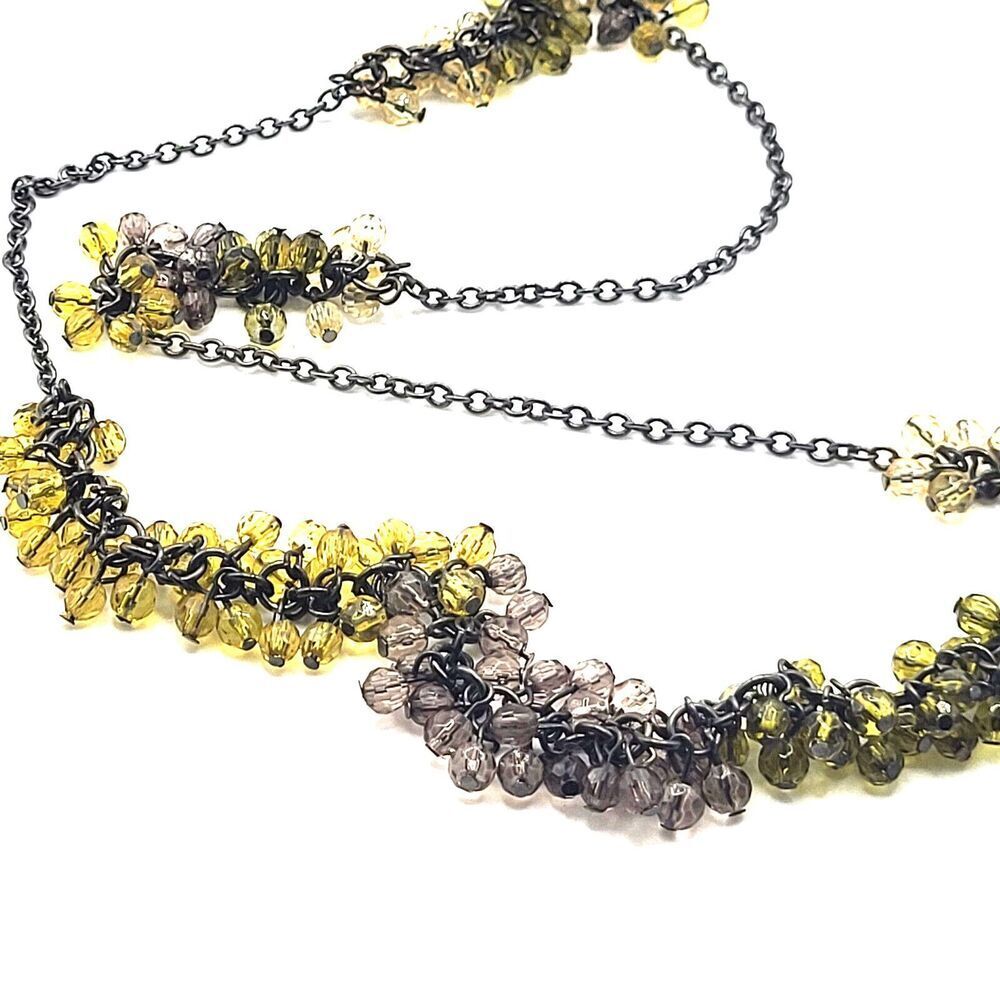 Coldwater Creek Green Extra Long Necklace 38in